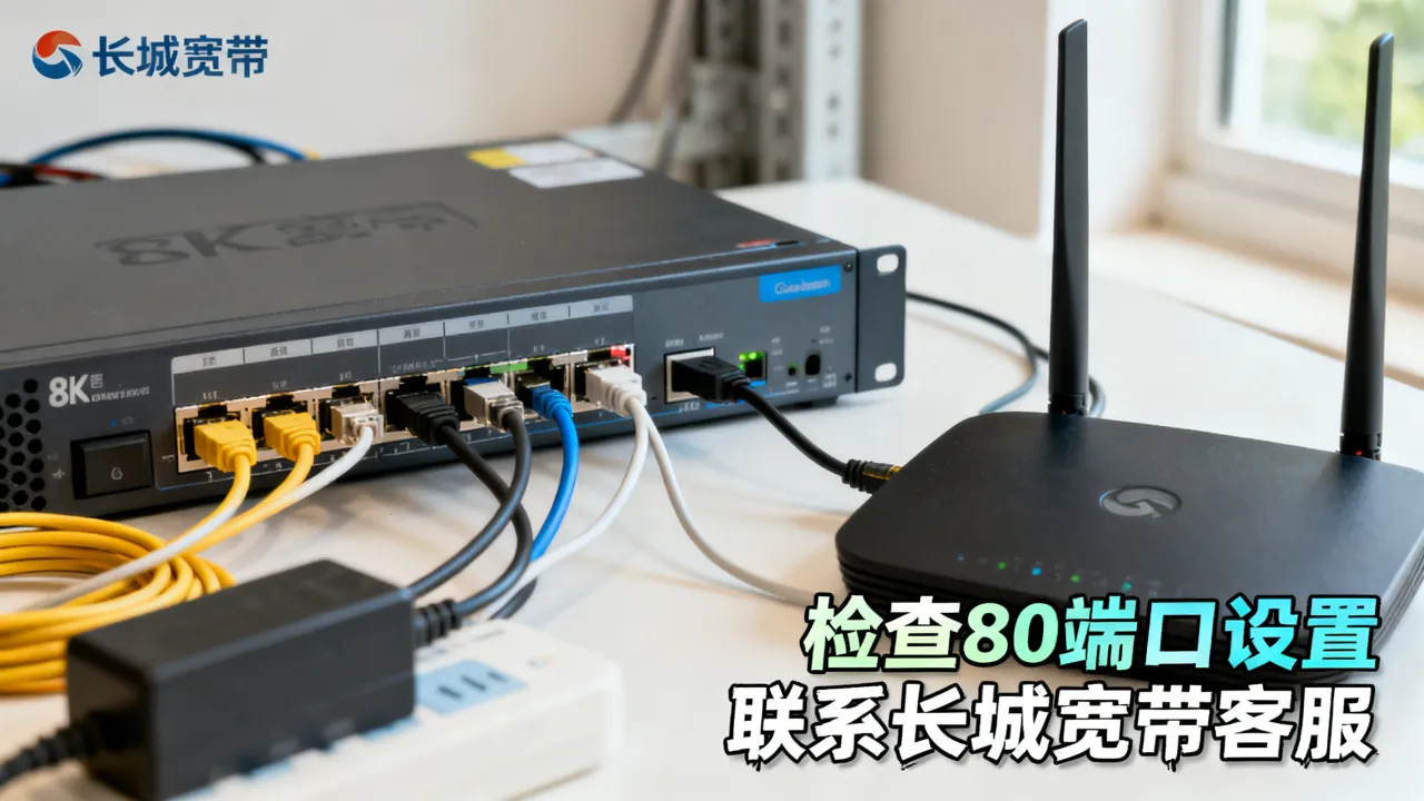服务器接入长城宽带速度慢怎么办，长城宽带限制80端口吗？