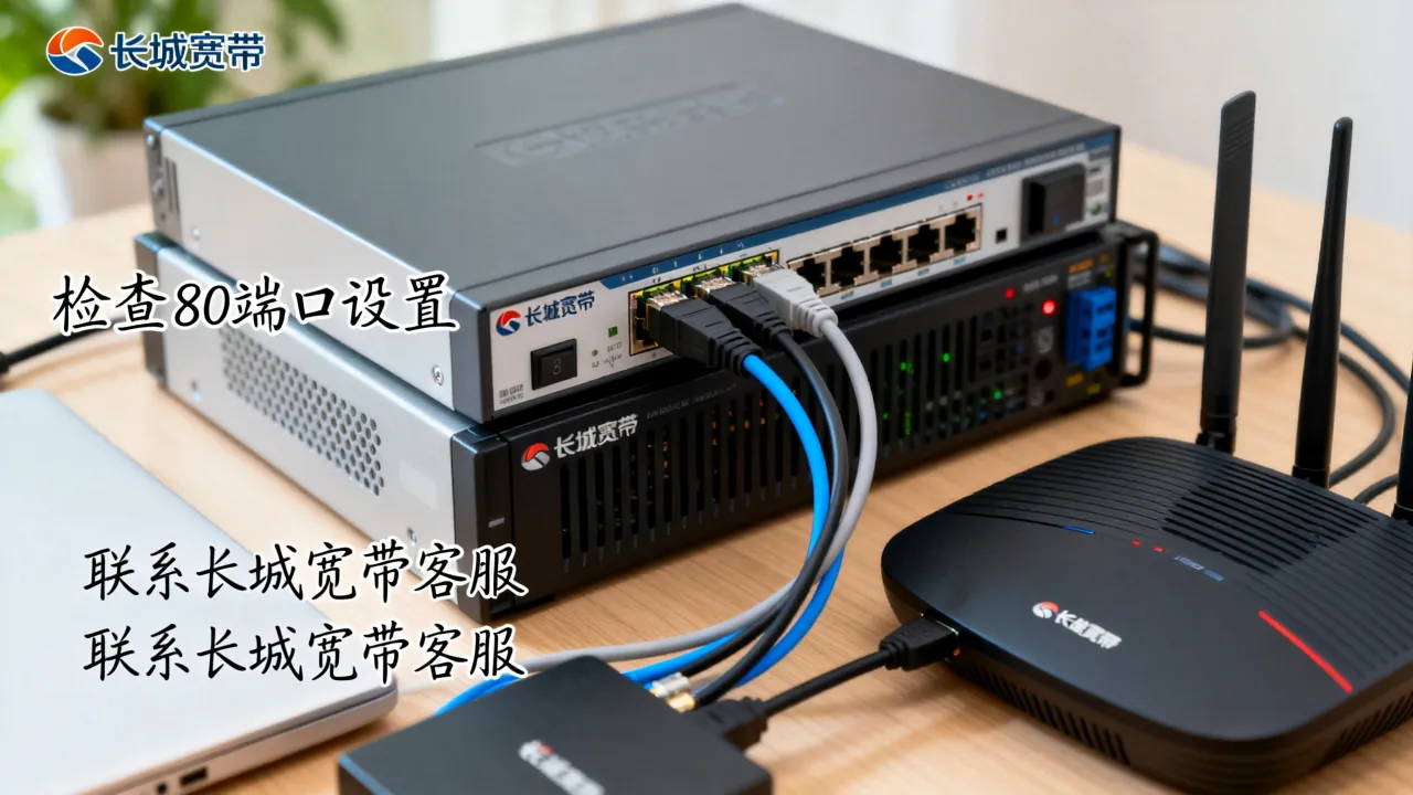 服务器接入长城宽带速度慢怎么办，长城宽带限制80端口吗？