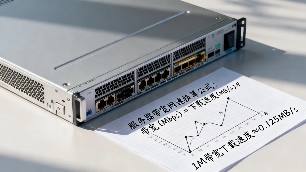服务器网速怎么计算，服务器带宽网速换算公式及1M带宽下载速度