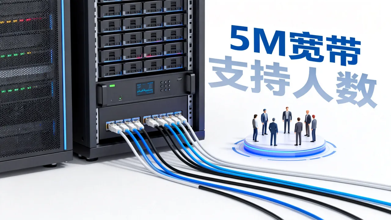 服务器的5M宽带够用吗，5M带宽能支持多少人访问？