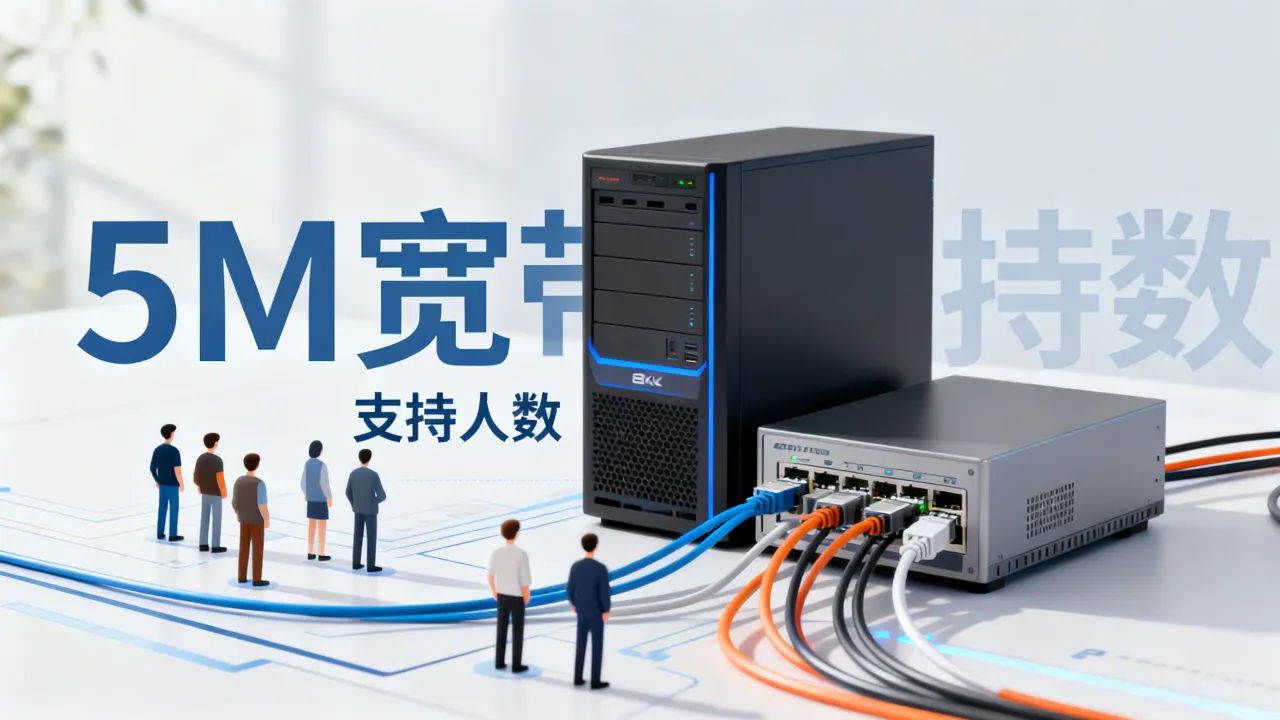 服务器的5M宽带够用吗，5M带宽能支持多少人访问？