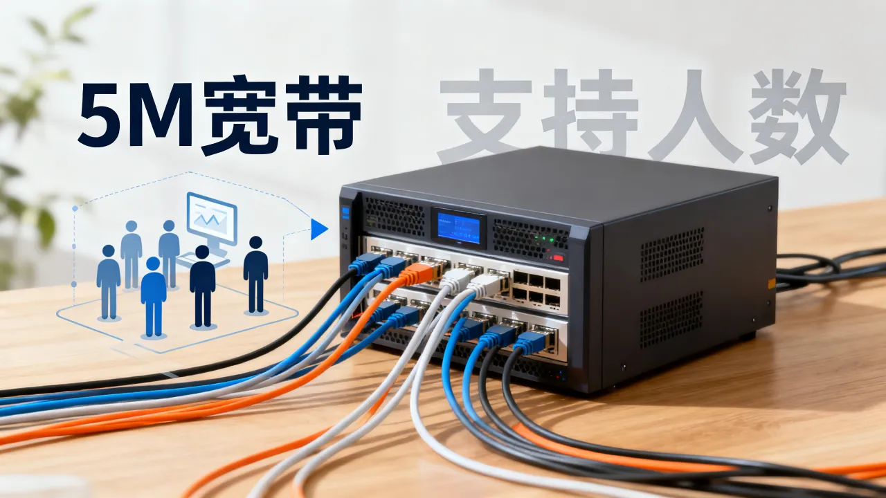 服务器的5M宽带够用吗，5M带宽能支持多少人访问？