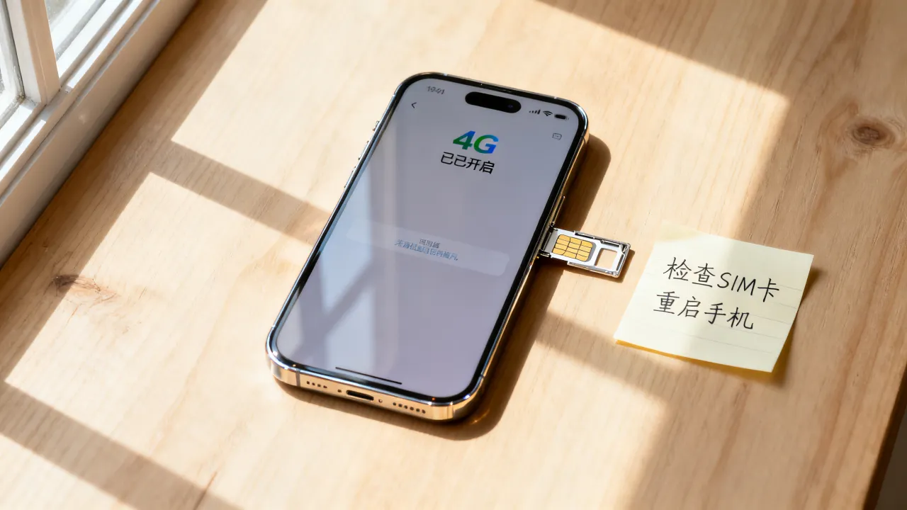4g开了为什么却没网络连接服务器，手机4G网络连接失败怎么办