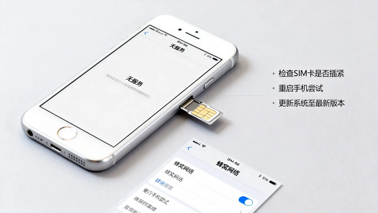 苹果6s为什么显示无服务器，苹果6s无服务怎么解决