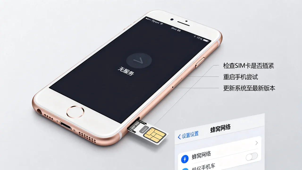 苹果6s为什么显示无服务器，苹果6s无服务怎么解决