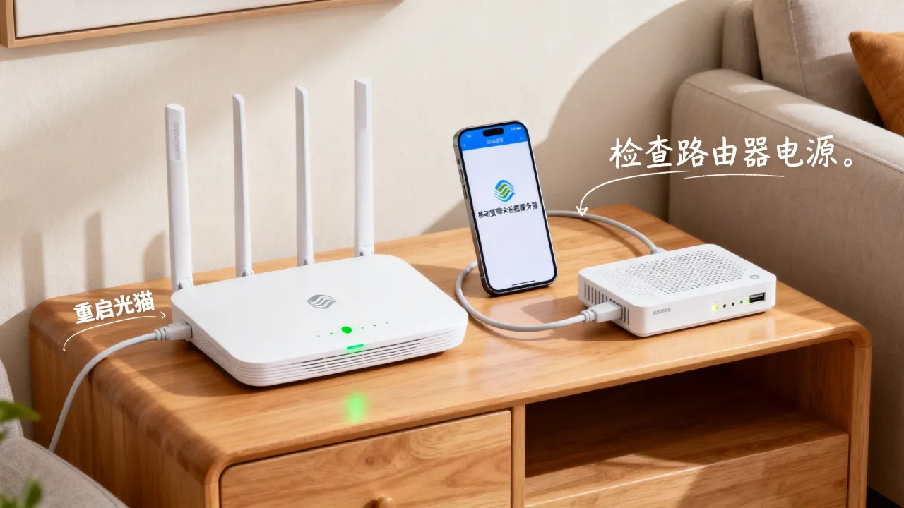 移动宽带未连接服务器是什么原因？宽带连接失败怎么办