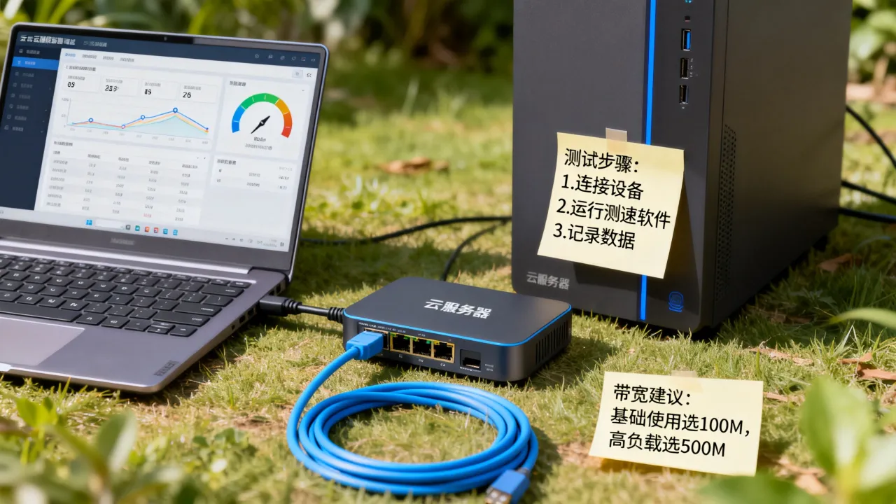 云服务器宽带速度怎么测试？云服务器宽带选多少兆够用