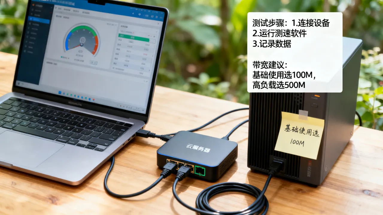 云服务器宽带速度怎么测试？云服务器宽带选多少兆够用
