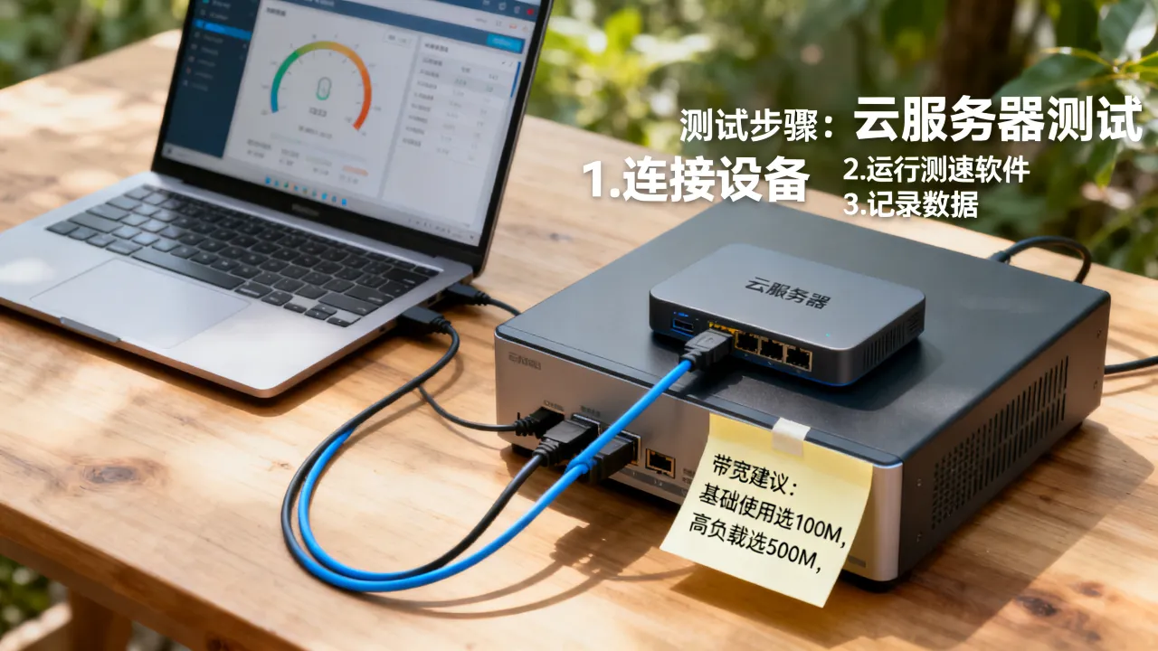 云服务器宽带速度怎么测试？云服务器宽带选多少兆够用