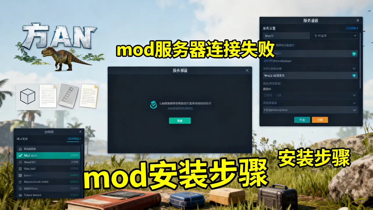 方舟为什么玩不了mod服务器,方舟生存进化mod怎么用?