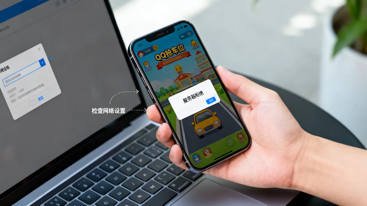 为什么qq抢车位显示服务器拒绝，qq抢车位服务器拒绝怎么解决