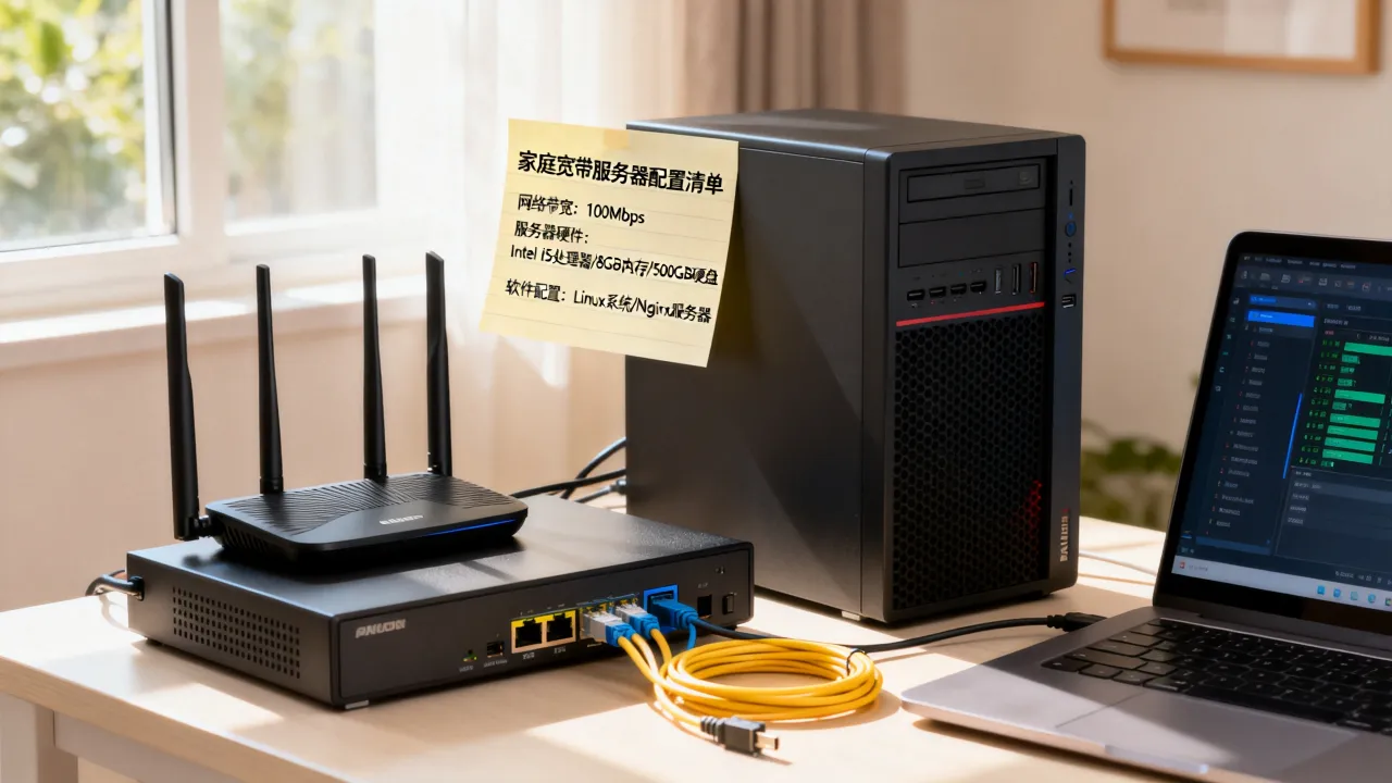 宽带如何建立服务器，家庭宽带搭建网站服务器需要哪些配置