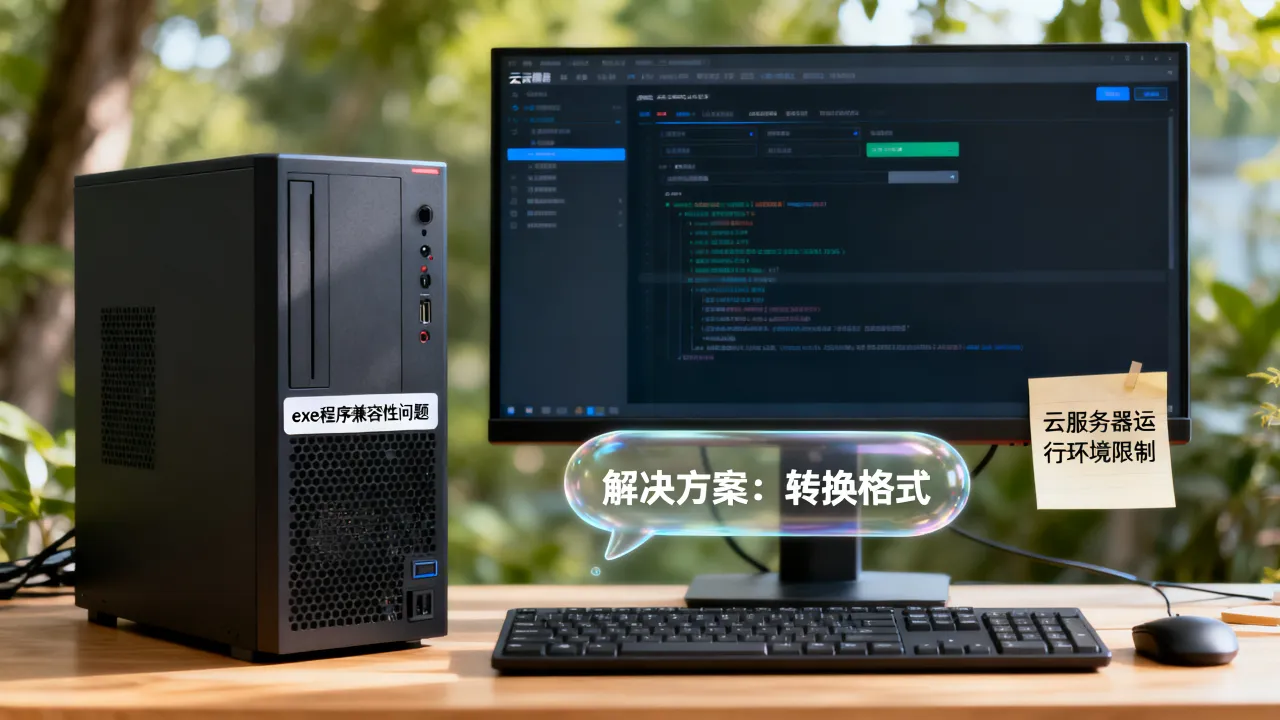 云服务器为什么不能运行exe程序？云服务器无法运行exe怎么办