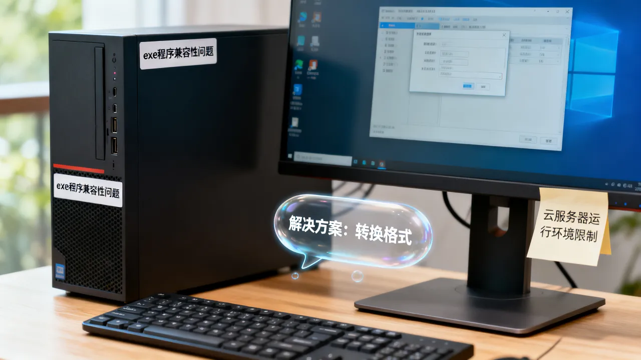 云服务器为什么不能运行exe程序？云服务器无法运行exe怎么办