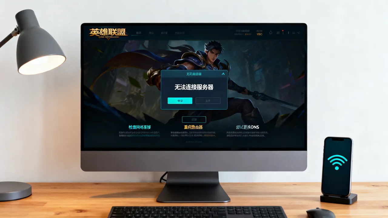 为什么lol进游戏无法连接服务器失败，连接服务器失败怎么办