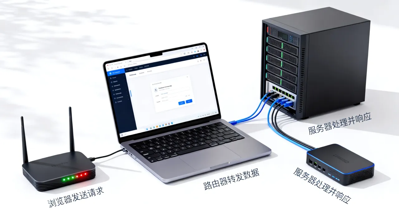 我们为什么能访问web服务器？访问Web服务器的原理是什么