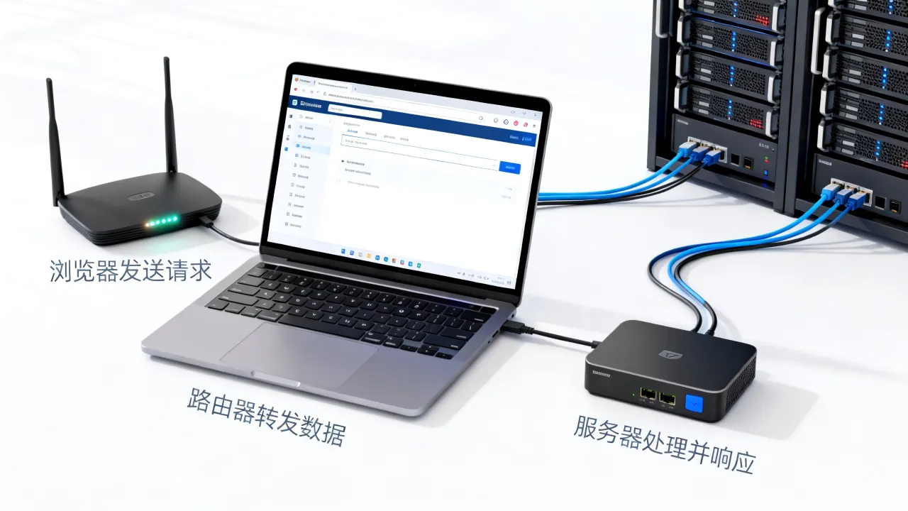 我们为什么能访问web服务器？访问Web服务器的原理是什么