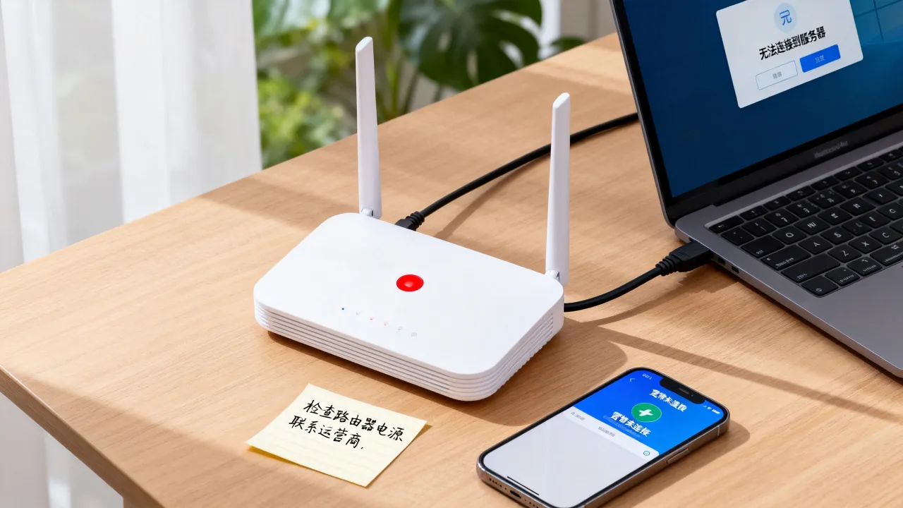 wifi宽带运营商服务器未响应怎么办,宽带连不上是什么原因