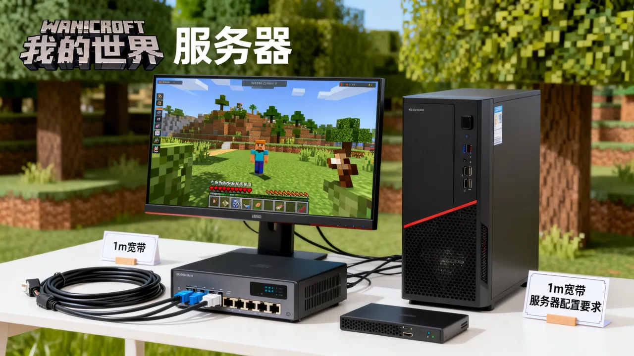 我的世界1m宽带可以开服务器吗，我的世界服务器配置要求高吗