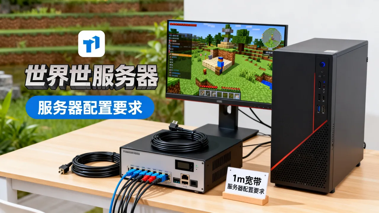 我的世界1m宽带可以开服务器吗，我的世界服务器配置要求高吗