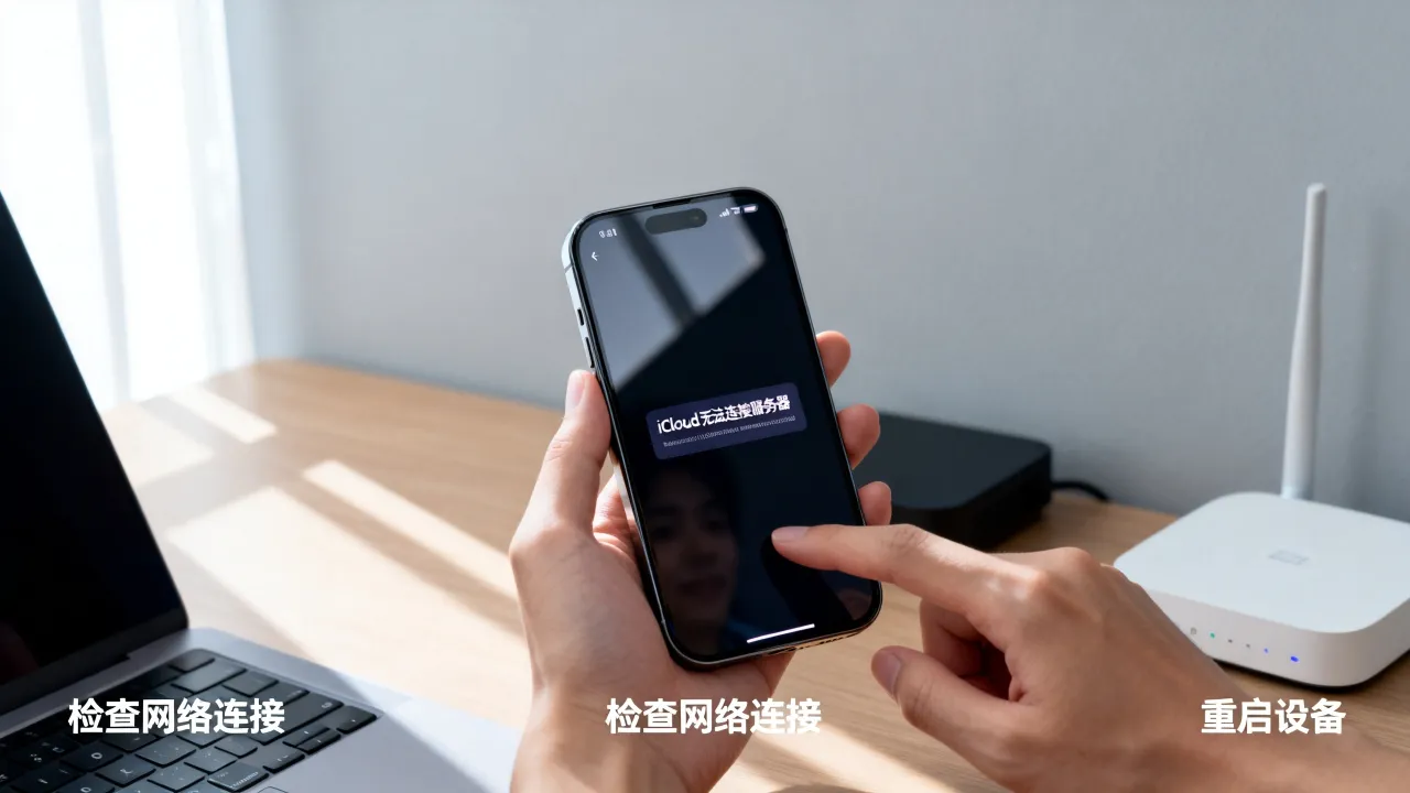 为什么iCloud链接不上服务器,手机无法同步数据怎么办