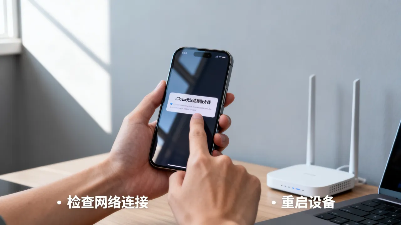 为什么iCloud链接不上服务器，手机无法同步数据怎么办