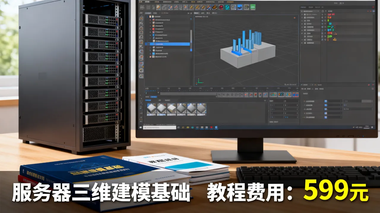 服务器三维是什么？服务器三维建模教程多少钱