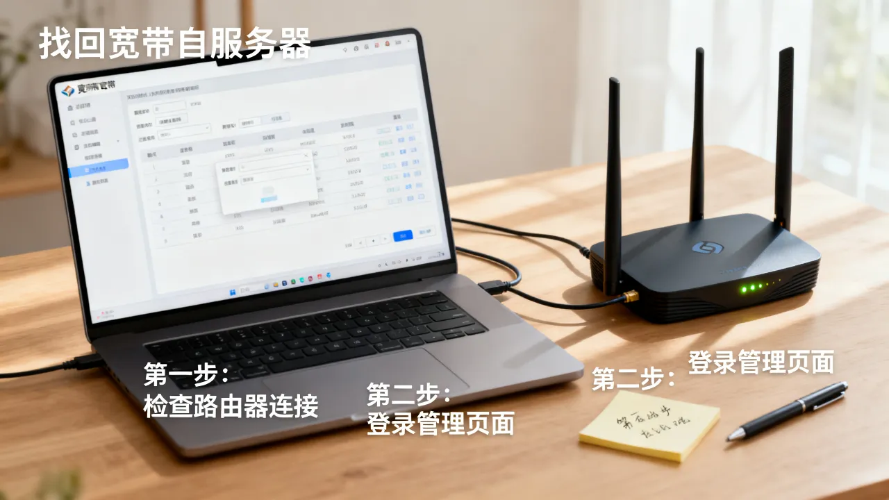 怎样找回宽带自服务器,有哪些步骤? 怎样找回宽带自服务器,有哪些步骤?