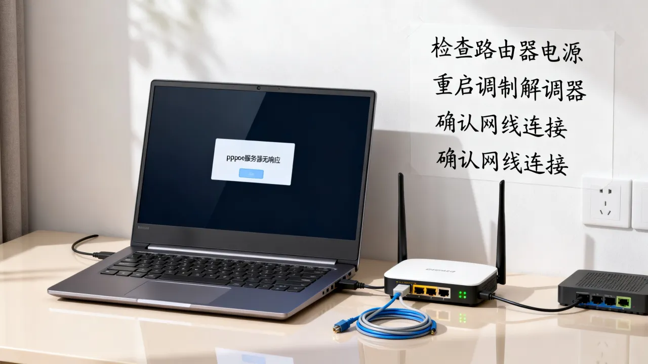 电脑宽带连接pppoe服务器无响应怎么解决？如何快速修复网络故障