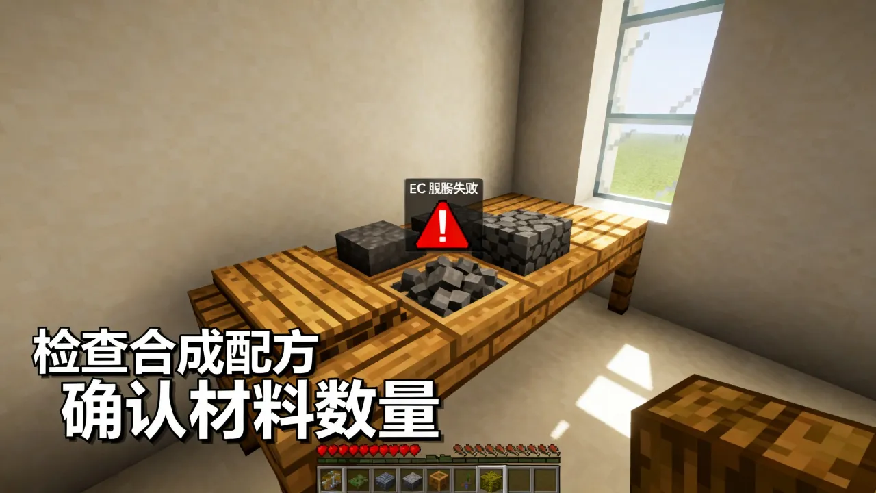 我的世界EC服务器为什么无法合成，EC服务器合成失败怎么解决
