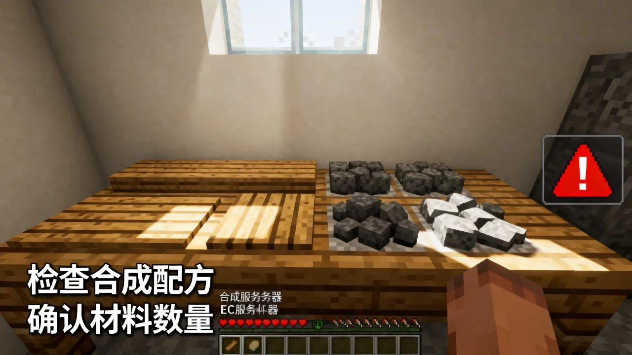 我的世界EC服务器为什么无法合成，EC服务器合成失败怎么解决