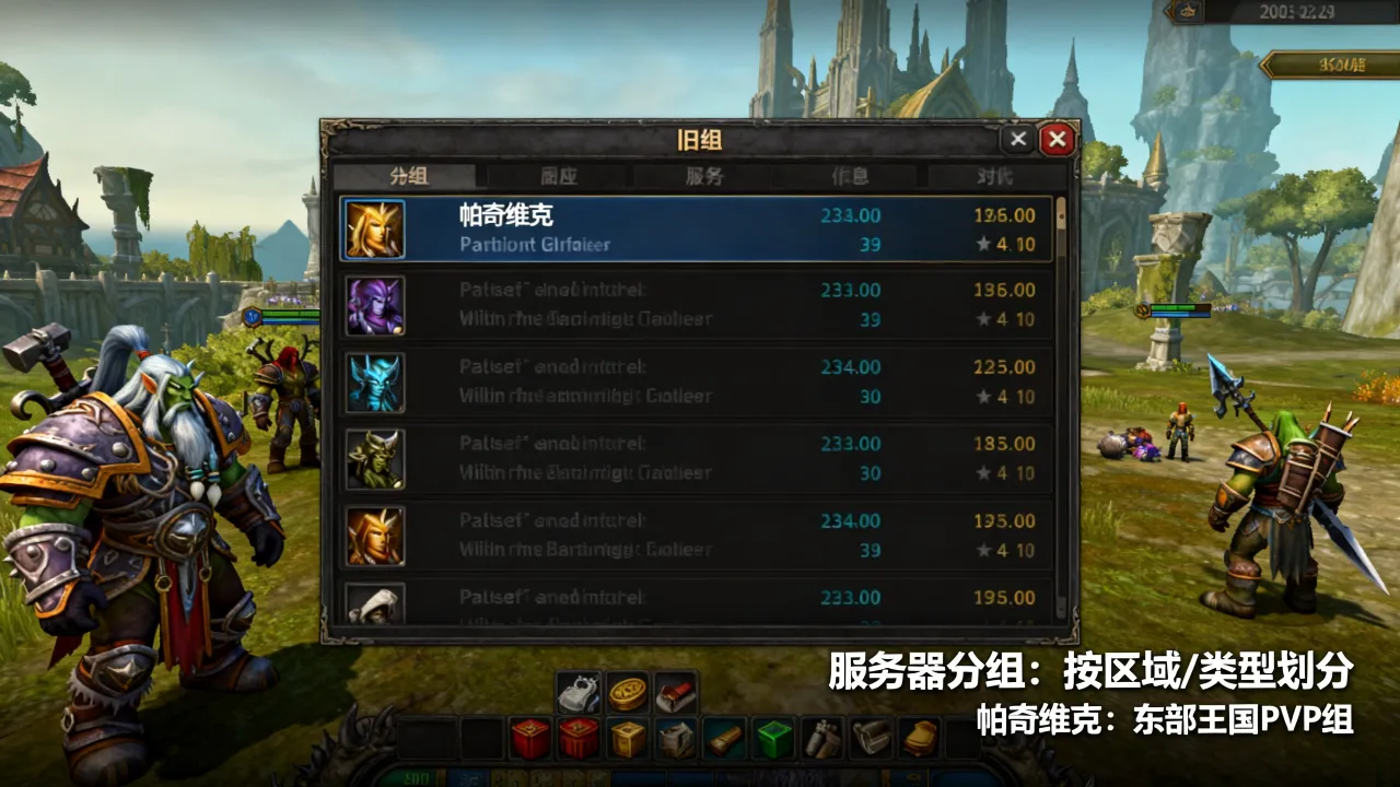 帕奇维克服务器分组怎么分，魔兽世界怀旧服帕奇维克属于哪个分组