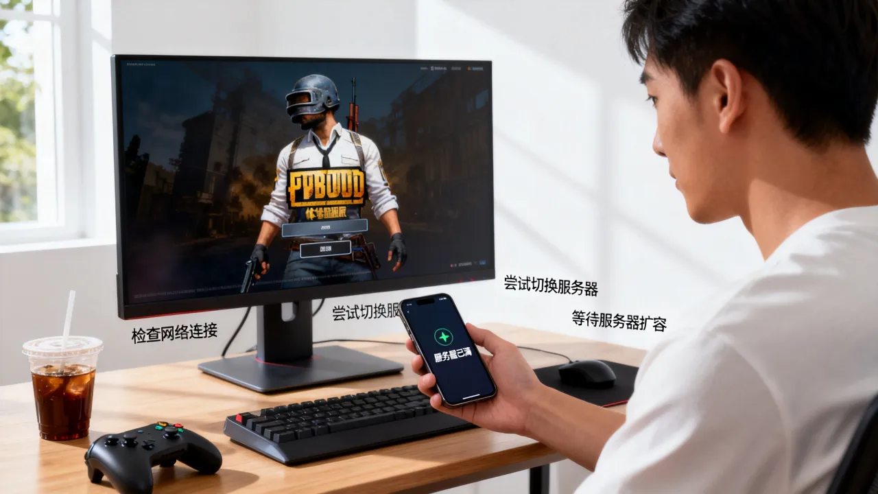 为什么pubg体验服显示服务器已满,进不去怎么办