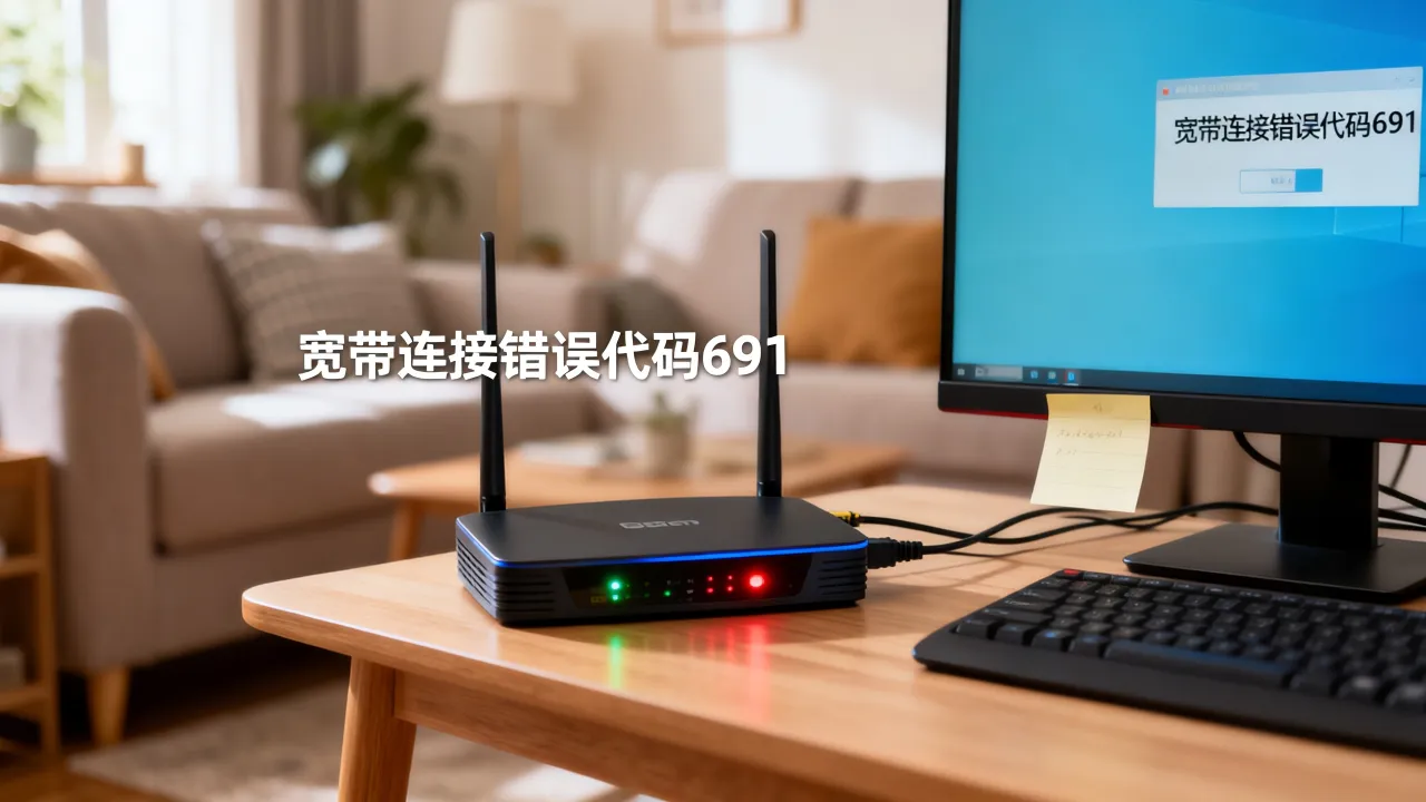 宽带显示服务器异常怎么办？宽带连接错误代码691如何解决？