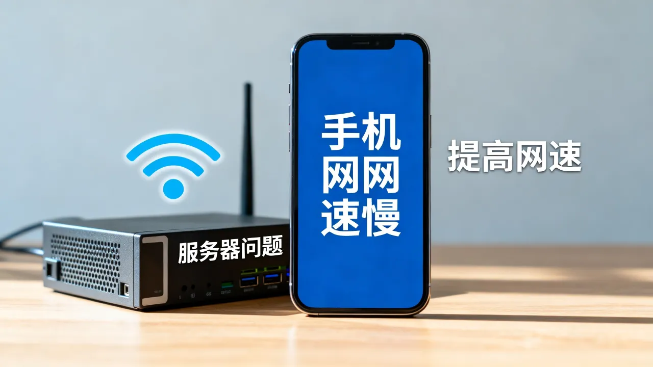 手机网速慢是服务器问题吗,手机网速服务器怎么提高网速?