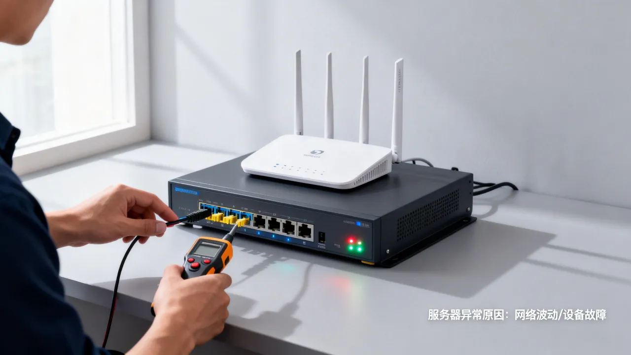 移动宽带客户服务器异常怎么办,是什么原因导致?