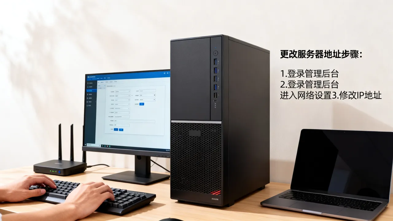 如何更改网维服务器地址？网站IP变更后需要重新配置吗？