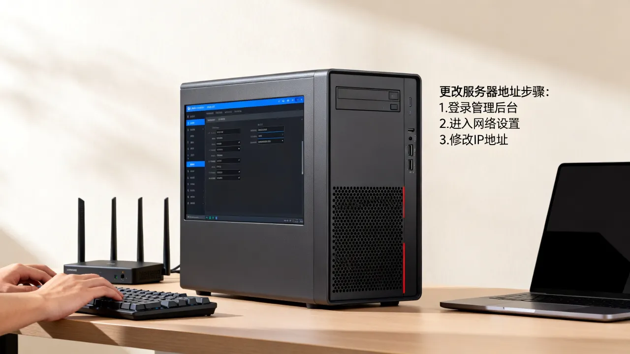 如何更改网维服务器地址？网站IP变更后需要重新配置吗？