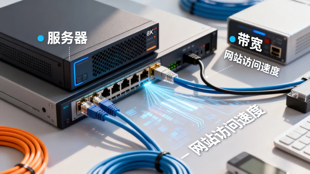 服务器为什么需要宽带,带宽大小对网站访问速度影响大吗?