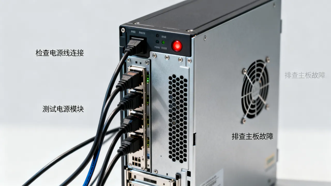 电脑服务器为什么不亮，服务器电源灯不亮无法启动怎么办