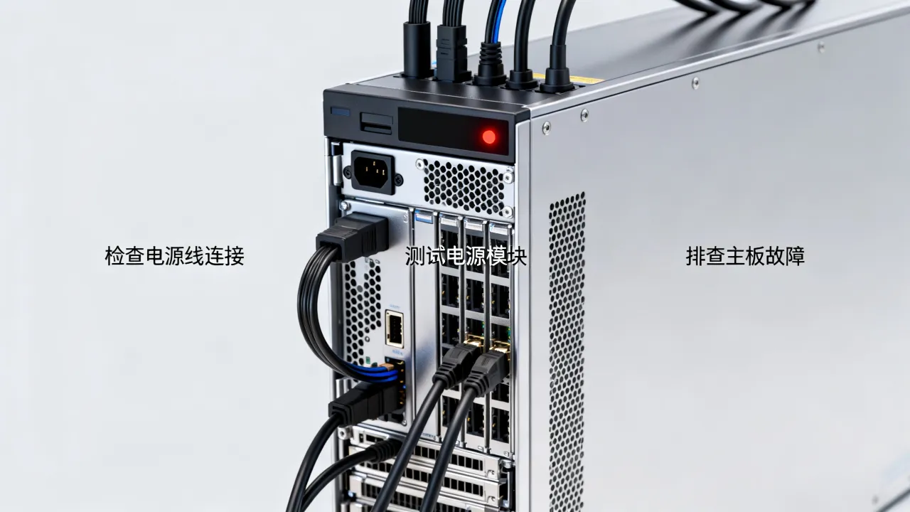 电脑服务器为什么不亮，服务器电源灯不亮无法启动怎么办