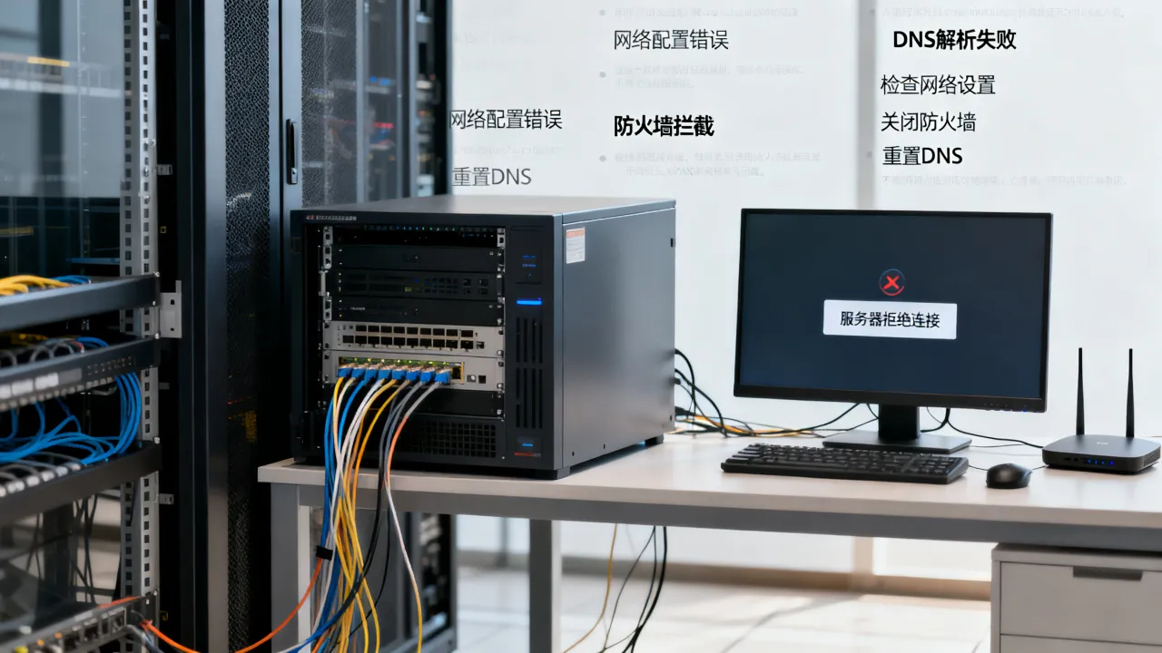 为什么服务器拒绝连接，服务器拒绝连接是什么原因怎么解决