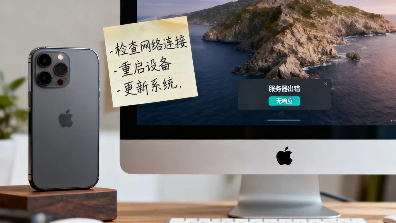 appleid为什么一直显示服务器出错，服务器无响应怎么解决