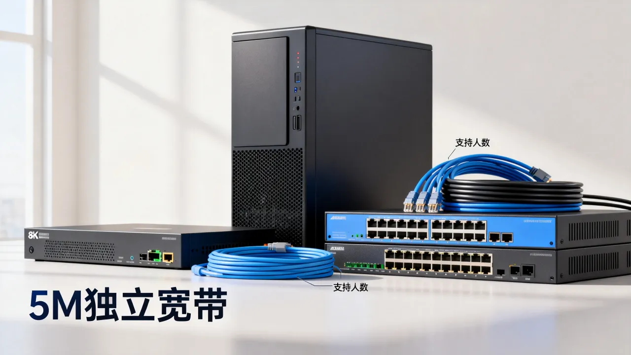 服务器5m独立宽带够用吗，5m带宽能支持多少人同时访问？