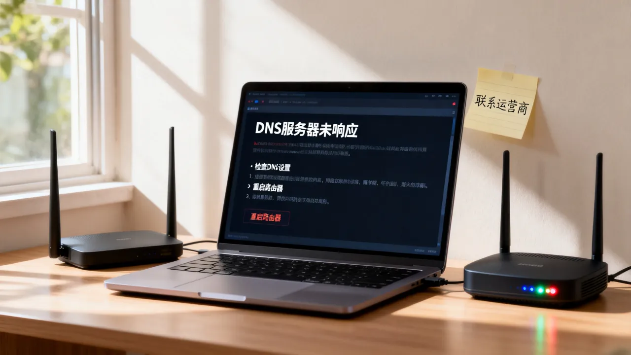 连接宽带时显示DNS服务器未响应是什么原因,怎么解决