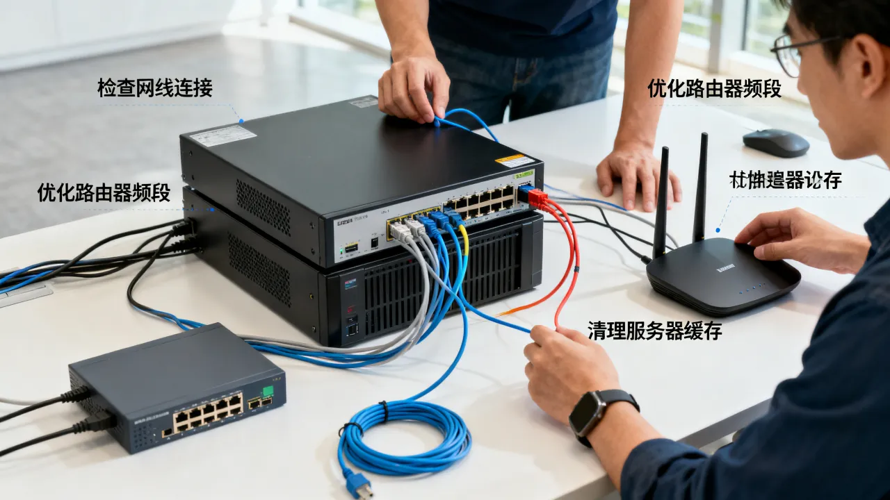 服务器电脑网速慢怎么解决，服务器网络延迟高如何优化提速？