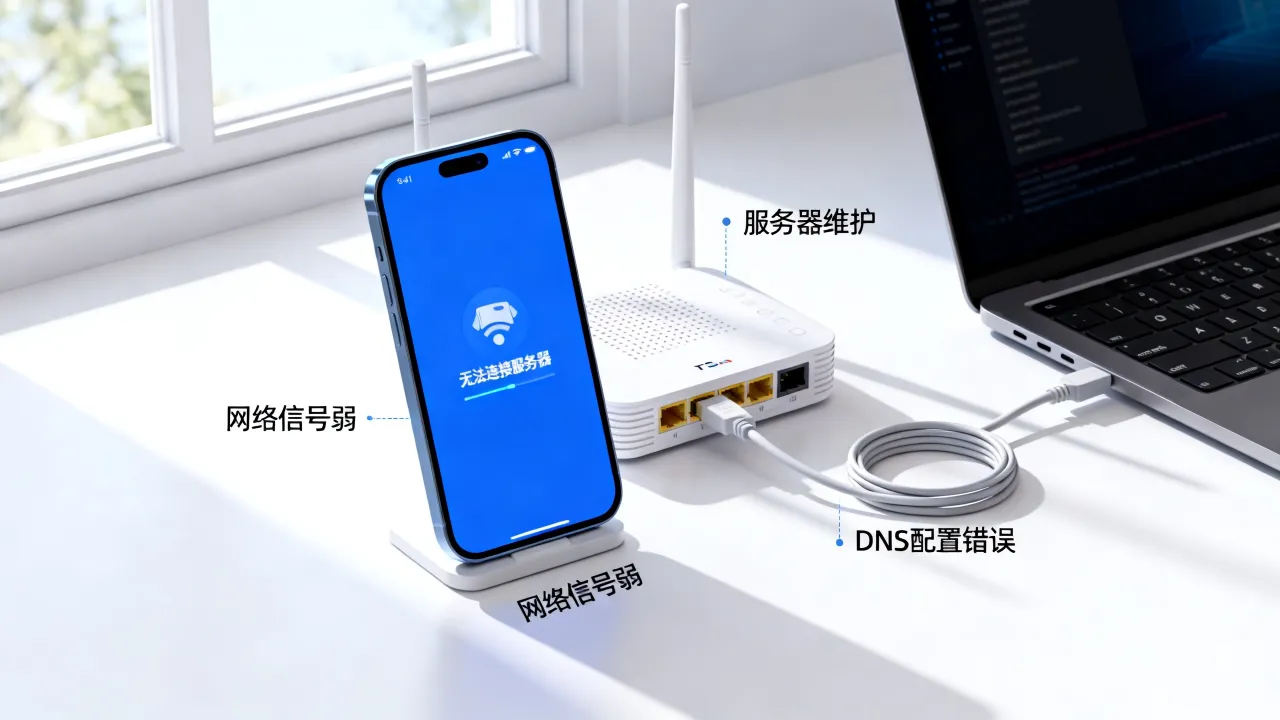 App为什么无法连接到服务器，是什么原因导致的