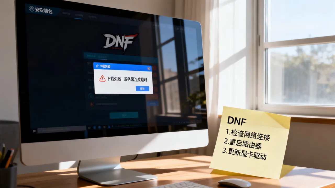 DNF下载为什么安装不上服务器，地下城安装失败怎么解决