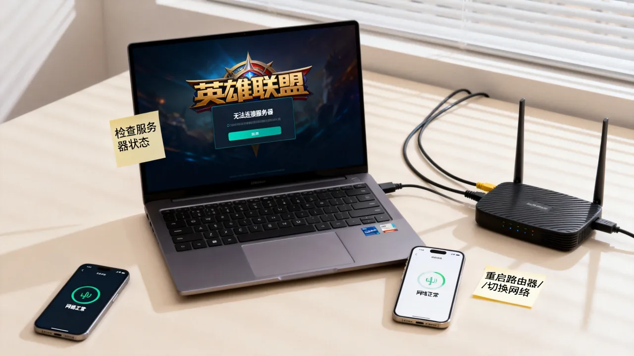 LOL网络正常为什么上不去服务器，英雄联盟连不上服务器怎么办