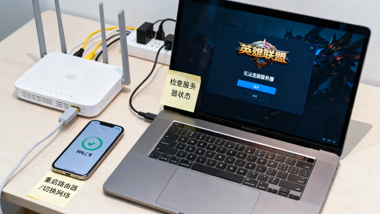 LOL网络正常为什么上不去服务器，英雄联盟连不上服务器怎么办